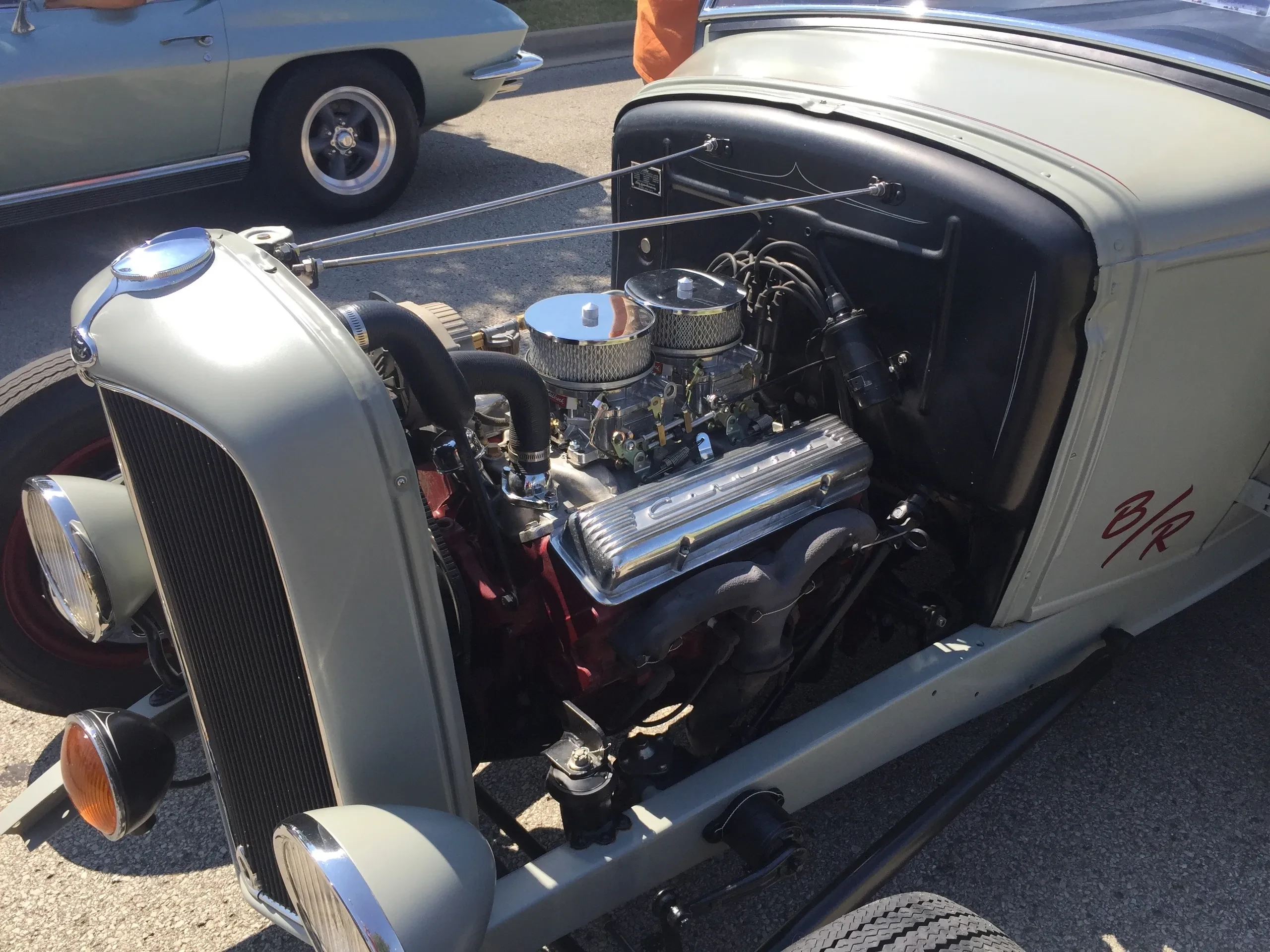 Hot rod engine detail