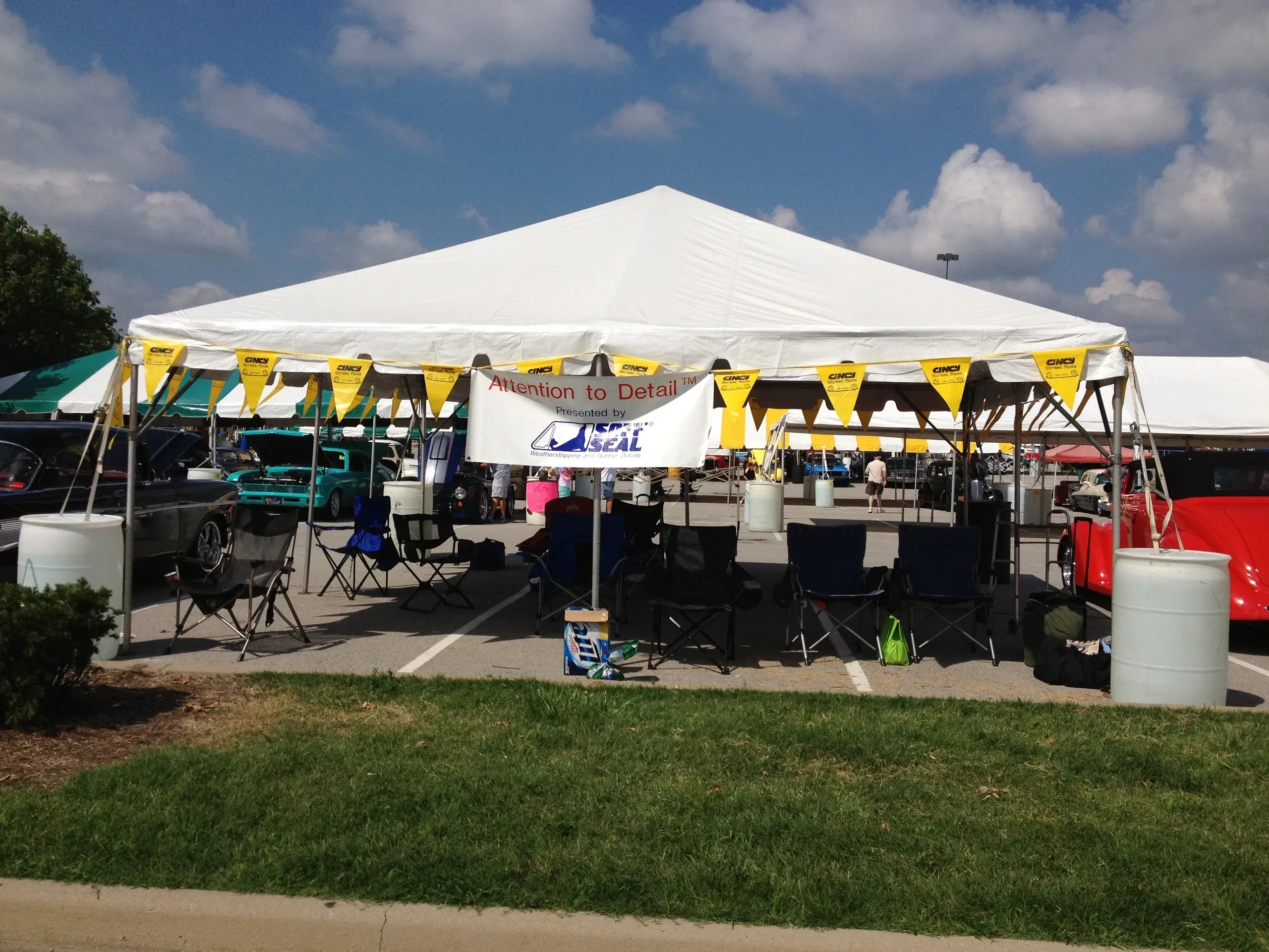 Cincy Street Rods tent at event