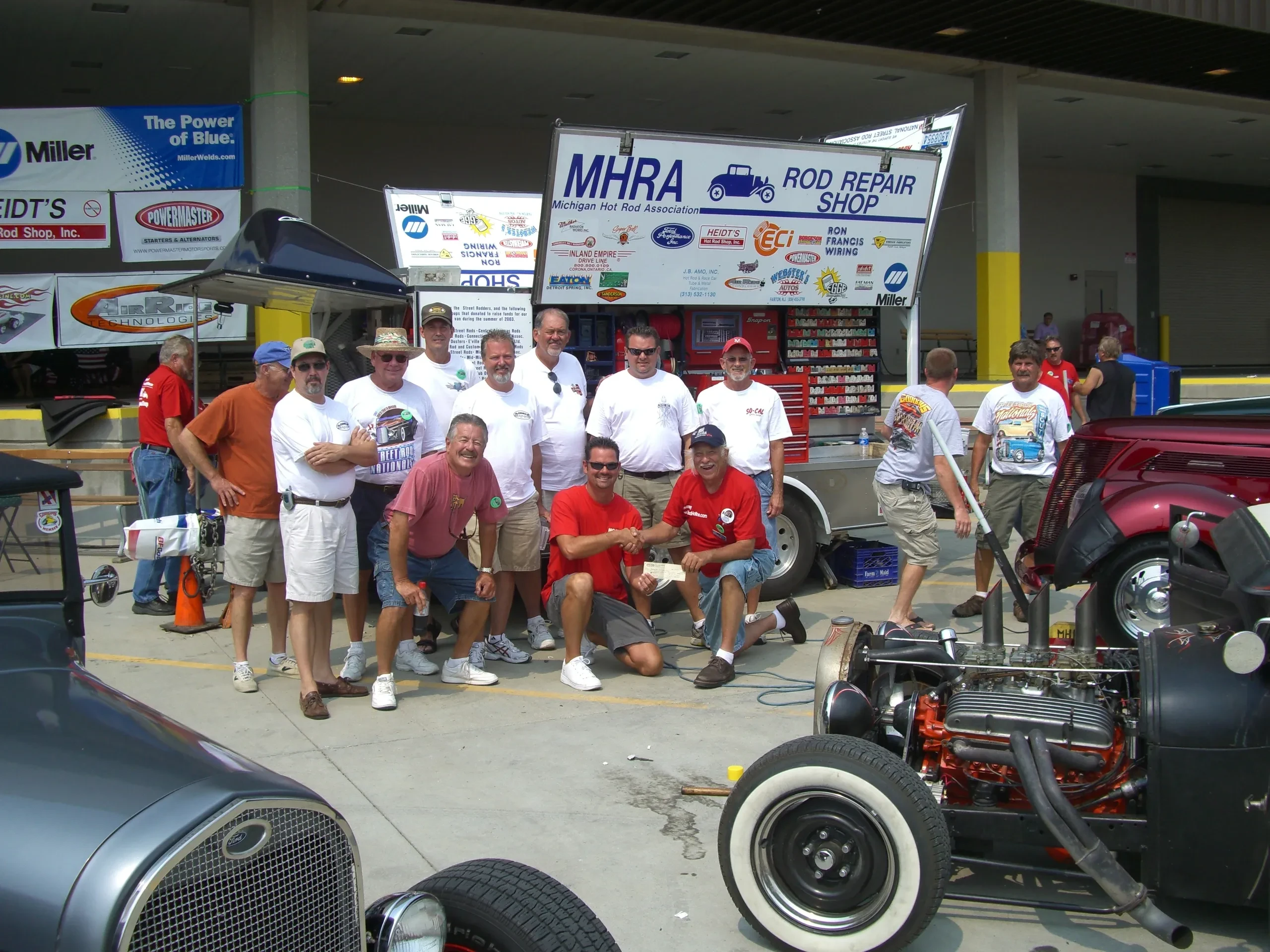 Group at MHRA Rod Repair Shop