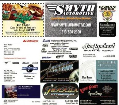 Cincy Street Rods sponsors